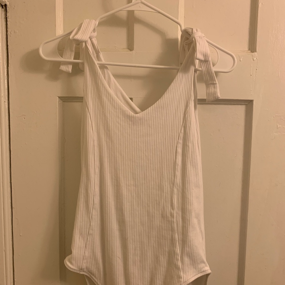 Old Navy White Tie Bodysuit
